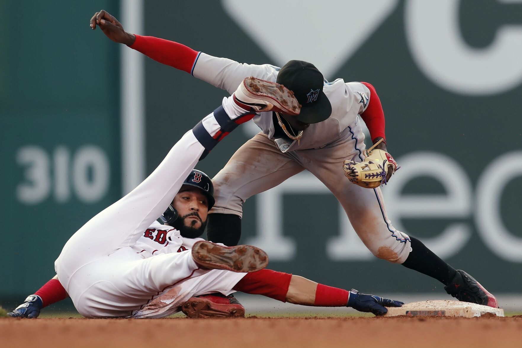APTOPIX Marlins Red Sox Baseball